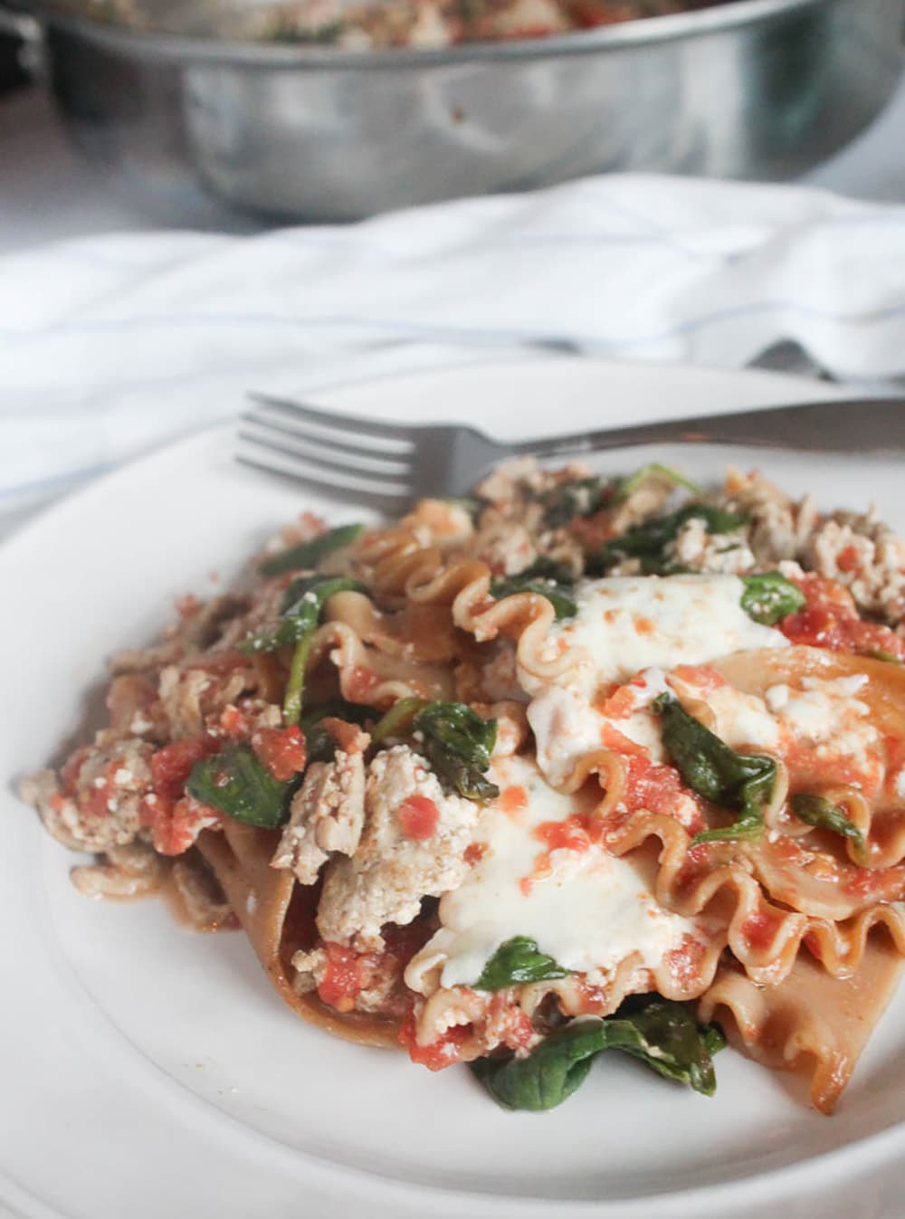 Turkey Spinach Lasagna