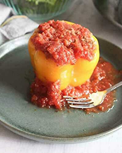 Old Fashioned Stove-Top Stuffed Peppers