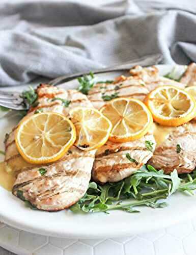 Grilled chicken paillard