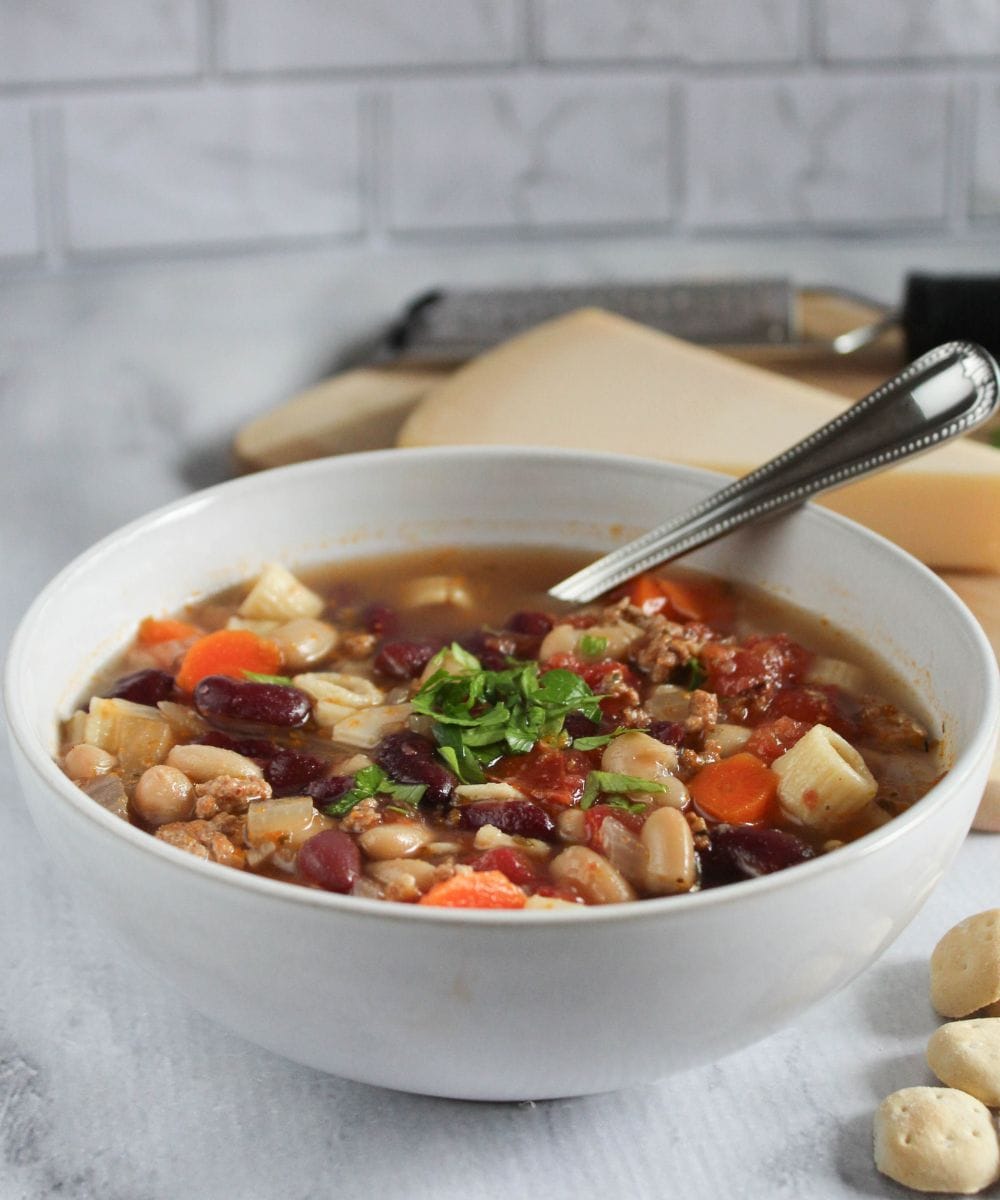 Pasta Fagioli Soup - Slow Cooker