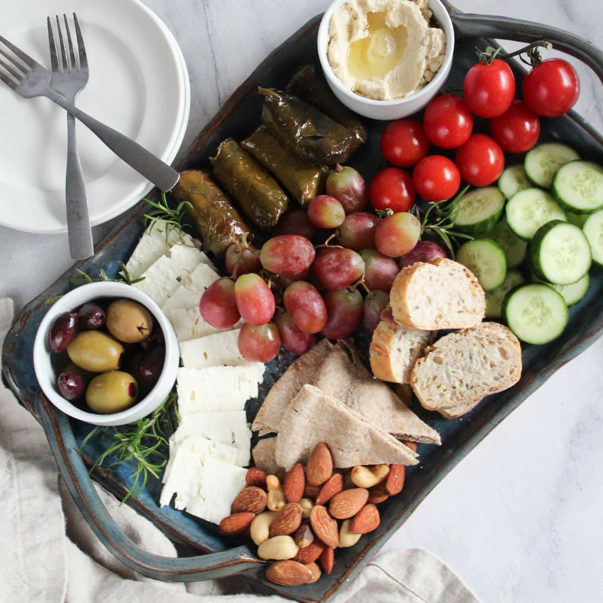 Mediterranean Charcuterie Board (Mezze Board)