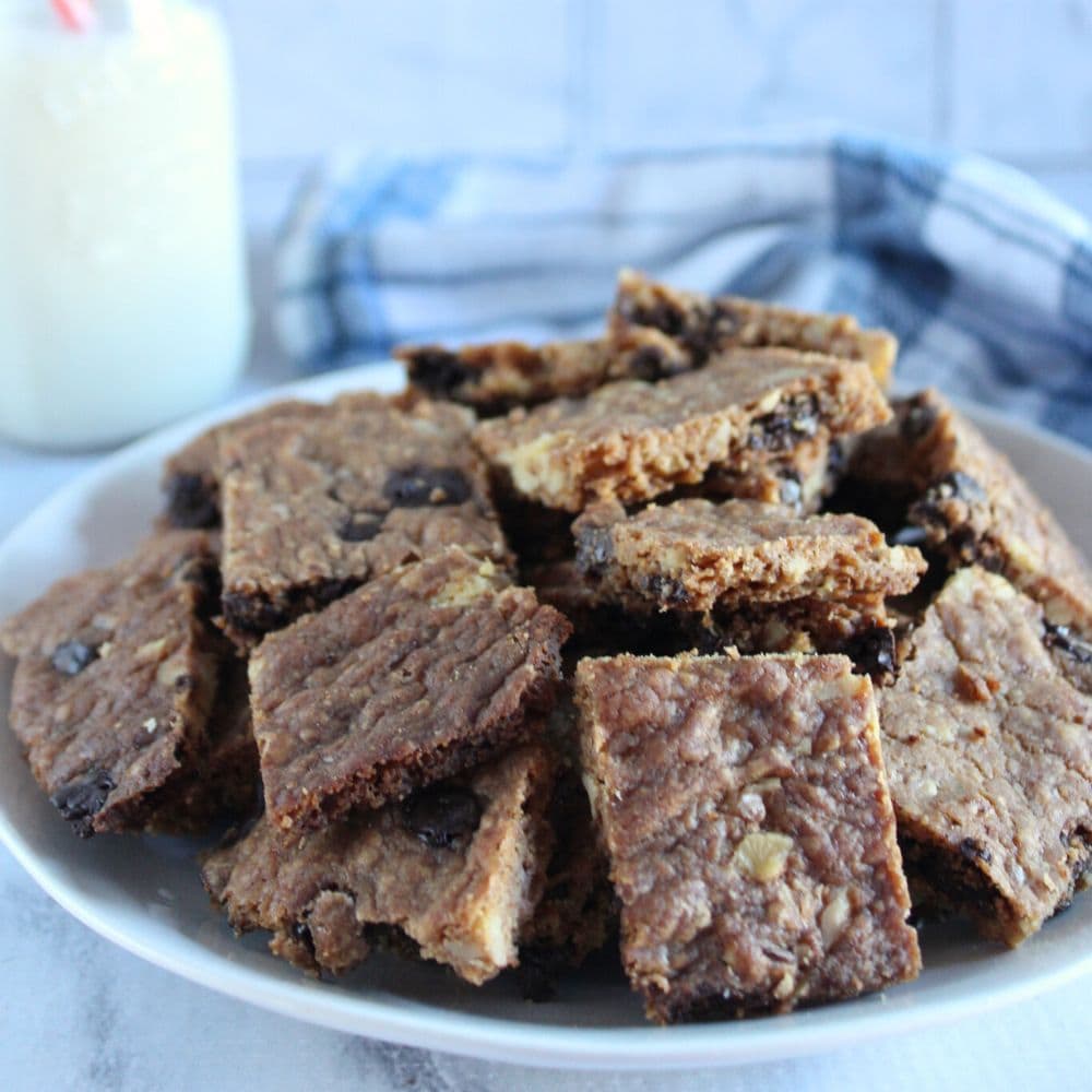 Walnut Chocolate Chip Cookie Brittle