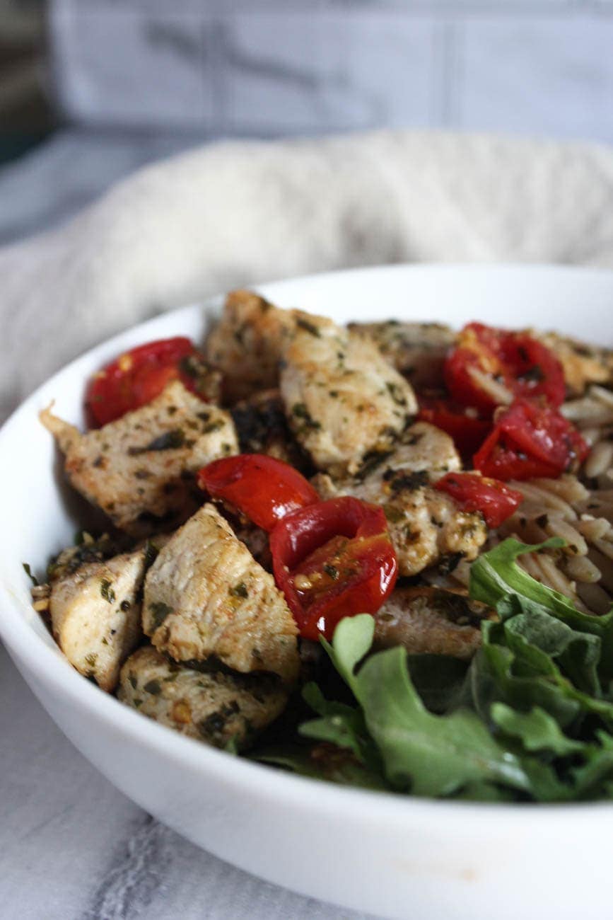 Pesto Chicken Bowls