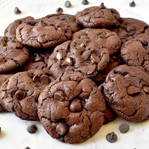 Fudgy Chocolate cookies (with cocoa powder)