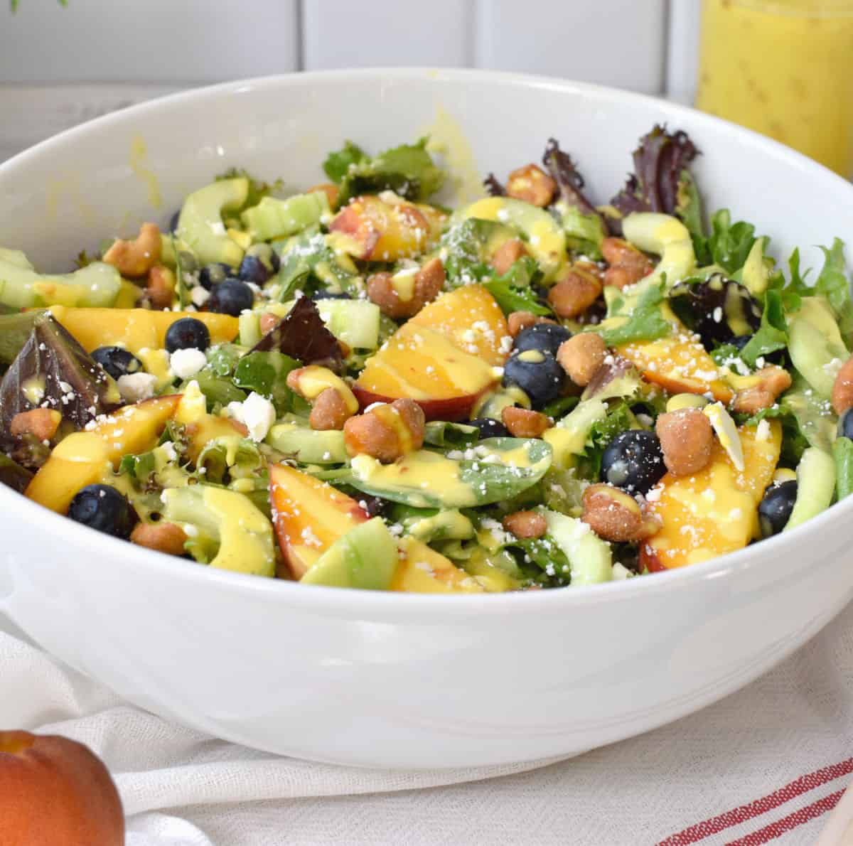 Peach Feta Salad