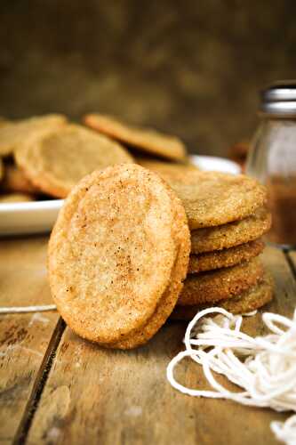Perfect Crinkle Snickerdoodle Cookies (Vegan)