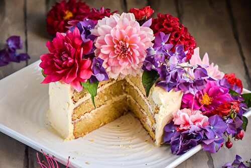 Triple Layer Vanilla Velvet Valentine Cake