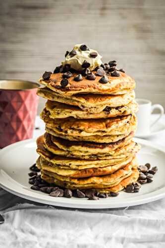 Extra Thick Chocolate Chip Pancakes ("Freckled Fat Jacks")