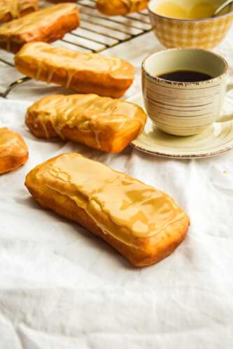 Homemade Vegan Maple Bar Donuts