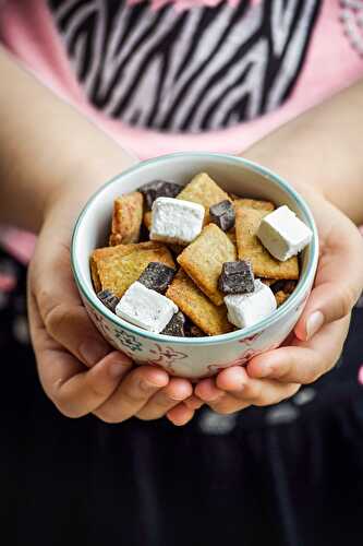 How To Make S'mores Snack Mix From Scratch (Vegan)