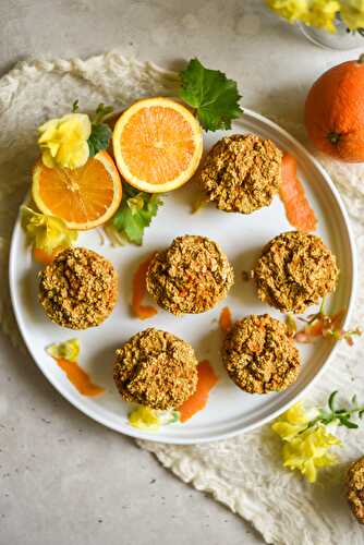 Carrot Ginger Orange Muffins (Vegan+GF)