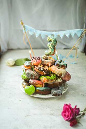 3rd Blogiversery Vegan Doughnut "Cake"