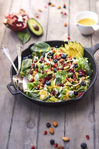 Summer Berry, Sweet Corn, & Basil Quinoa Salad + Seedy Vinaigrette