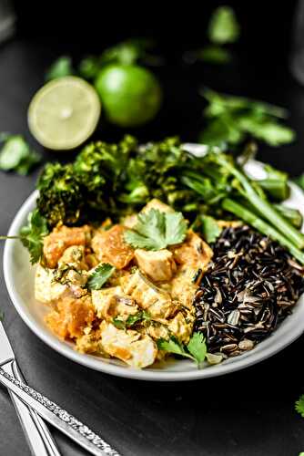 Lightened-Up Butternut Squash Curry + Forbidden Black Rice
