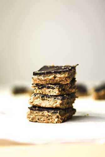No-Bake Raw Vegan Snickers Bars