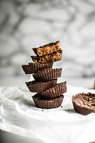 Basic Homemade Peanut Butter Cups (V+GF)