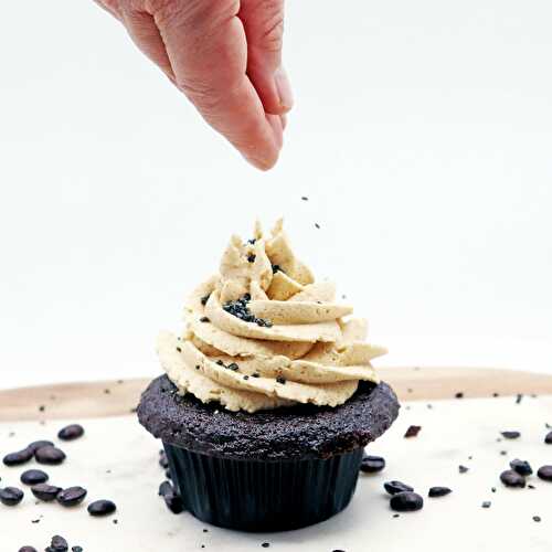Rich Chocolate Cupcakes with Espresso Buttercream