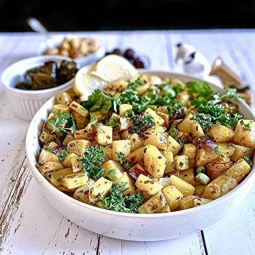 Batata Harra (Lebanese Spicy Potatoes)