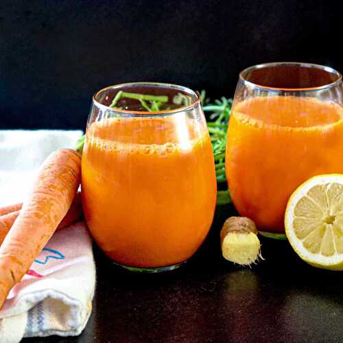 Fresh Carrot Ginger Juice + Benefits