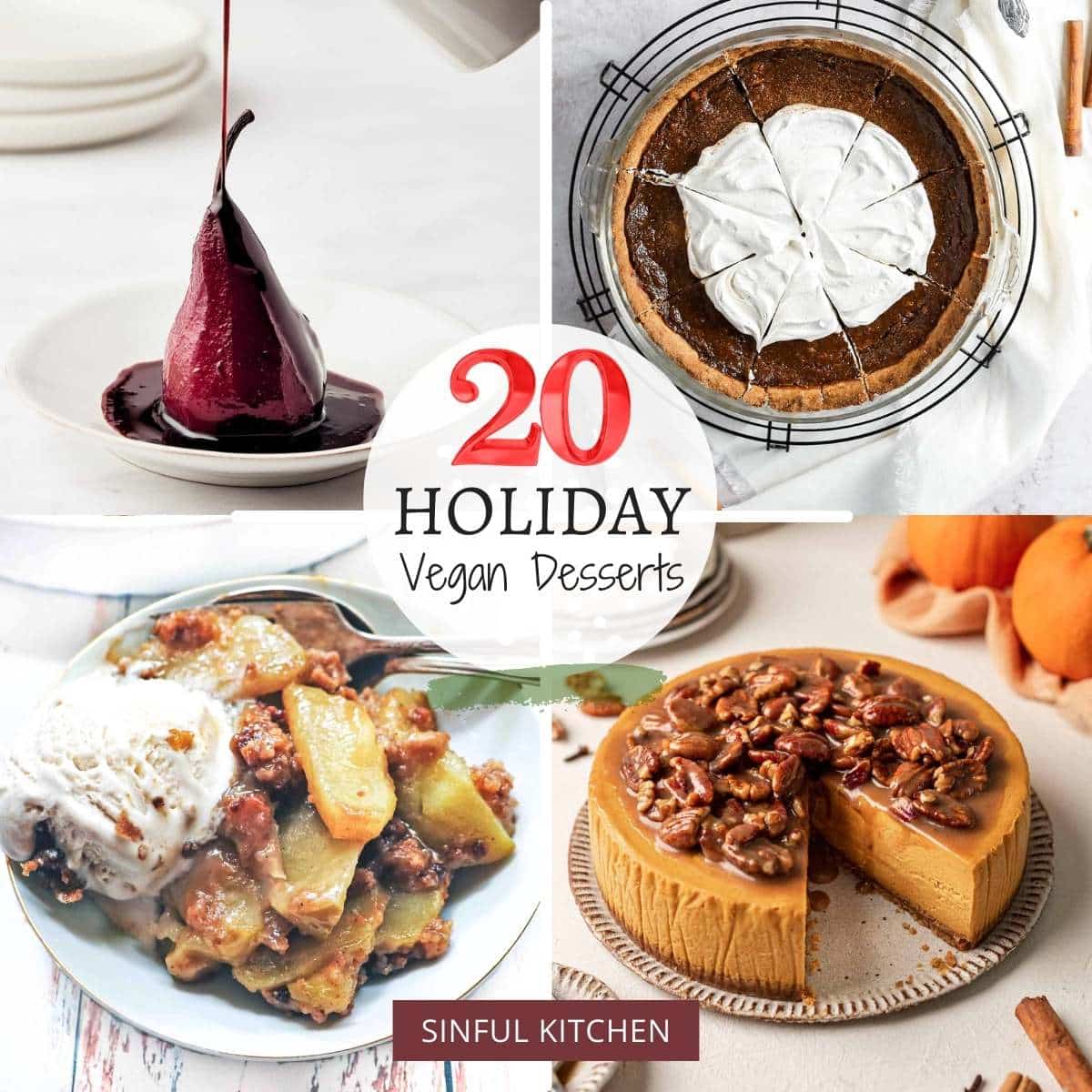 20 + Festive Vegan Holiday Desserts