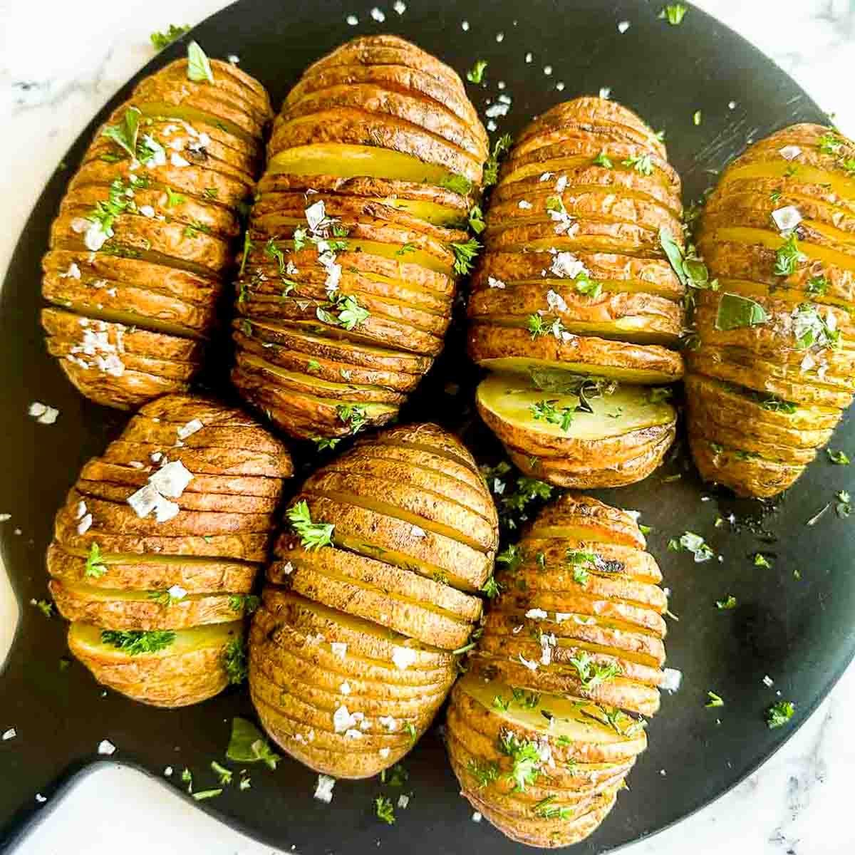Hassleback Potatoes in the Air Fryer