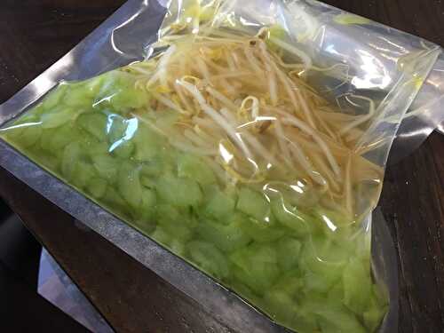 Rapid Vacuum Pickled Cucumbers and Bean Sprouts