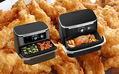 Ninja Foodi FlexBasket Air Fryer: Large Family Meals and Simultaneous Cooking