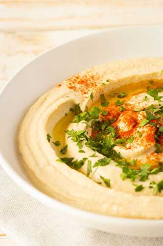 Perfect hummus for lazy people