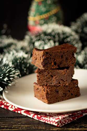 Vegan orange brownies