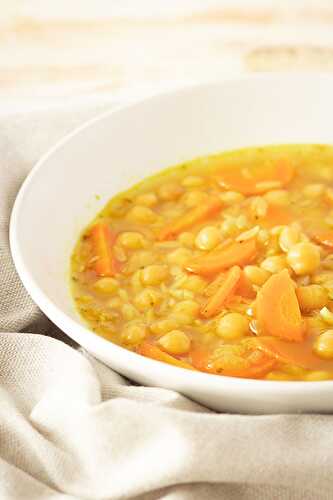 Chickpea "chicken" soup
