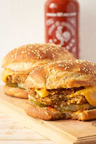 Monster vegan burger