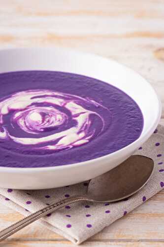 Purple cabbage soup