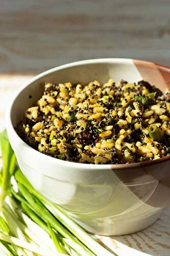 Black Quinoa with Brown Rice and Ramson