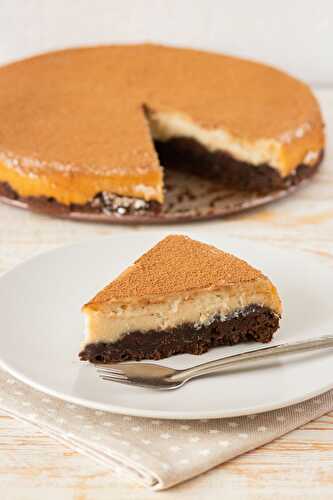 Vegan Brownie Cheesecake