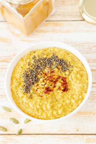 Curried Tahini Steel Cut Oats