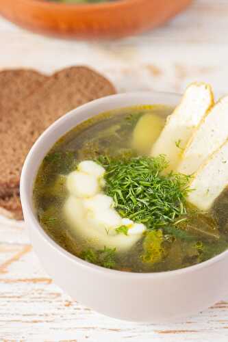 Vegan Green Borsch (Ukrainian Sorrel Soup)