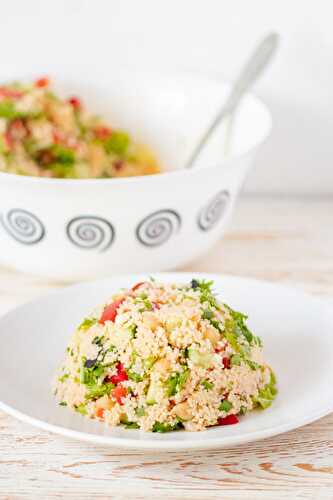 Couscous Salad with Fresh Veggies and Chickpeas