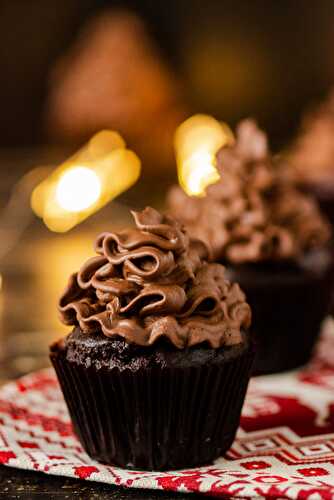 Vegan Chocolate Lebkuchen Cupcakes