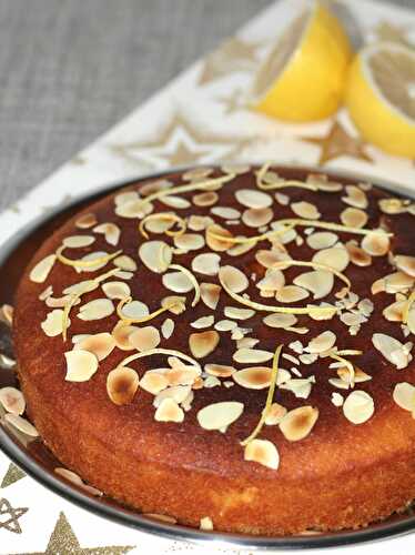 Lemon Almond Syrup Cake / Dessert Cake/Snazzy Cuisine