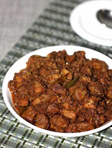 Pork Ularthiyathu - Pork Dry Roast / Snazzy Cuisine