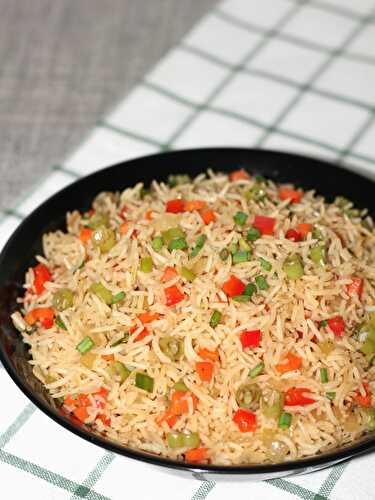 Restaurant Style Vegetable Fried Rice / Snazzy Cuisine