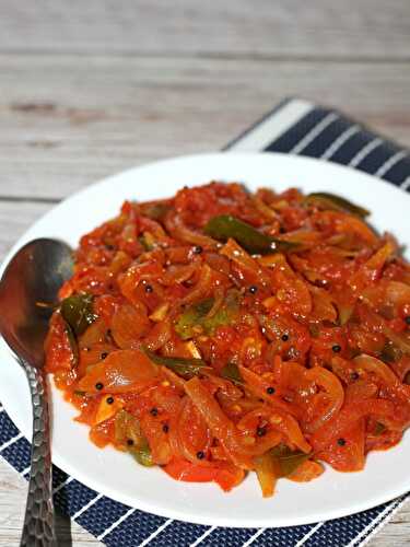 Tomato Fry/ Kerala Restaurant Style/ Snazzy Cuisine