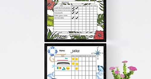 6 Free Chore Chart Printables for Kids of All Ages!