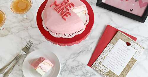 Berry Cream-Filled Conversation Heart Cake for Your Valentine