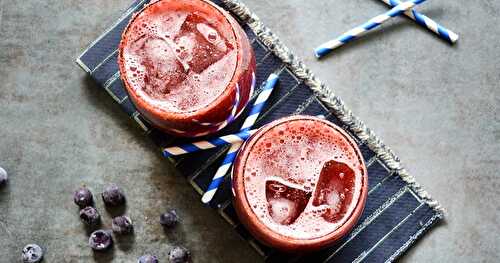 Blueberry Watermelon Lemonade {Recipe}