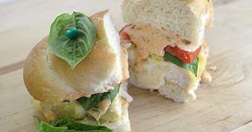 Chicken Caprese Sandwiches with Bold and Zesty Basil Sauce {Recipe}