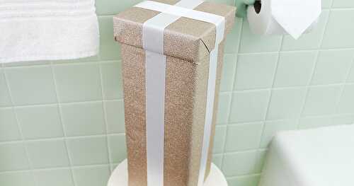 Got Guests? Construct a Holiday Bath Tissue Holder!