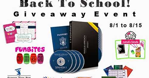 'Keep Your Cool For Back To School' Giveaway Event {ARV $560}! Ends 8/15! [CLOSED]