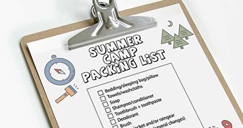 Kids Going to Summer Camp? Print This Packing List First!
