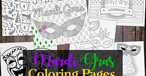 Mardi Gras (Adult and Kid) Coloring Pages